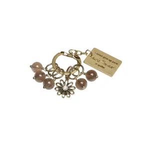 Maskemarkrer Ring m/blomst - Smokey Quartz (6 stk)