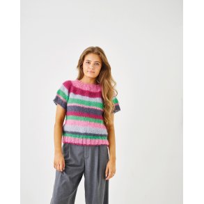 Raglanbluse i striper