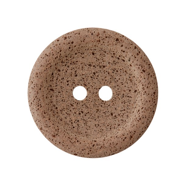 Resirkulert knapp Mrk brun (2-hull)