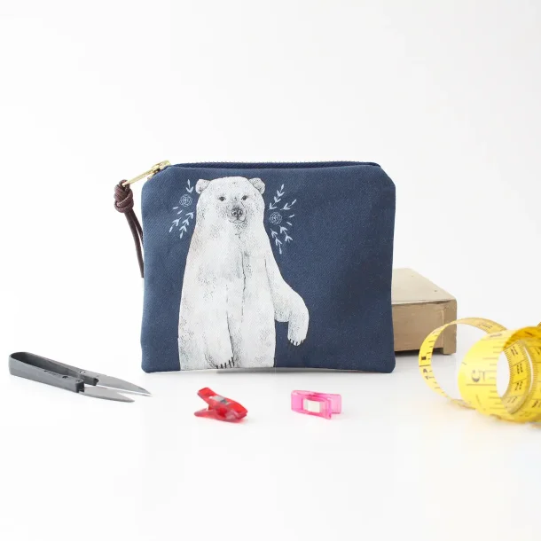 Boris the Polar Bear - Zipper Pouch