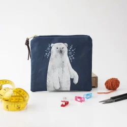 Boris the Polar Bear - Zipper Pouch