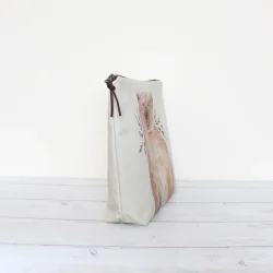 Bruno the Brown Bear - Large Zipper Pouch