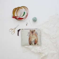 Bruno the Brown Bear - Zipper Pouch