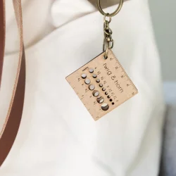 Gauge Ruler Keychain Metric