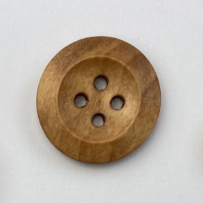 Naturlige brune treknapper (bred kant)