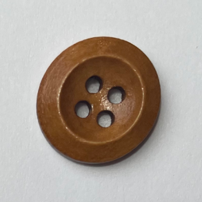 Mellombrune treknapper (bred kant)