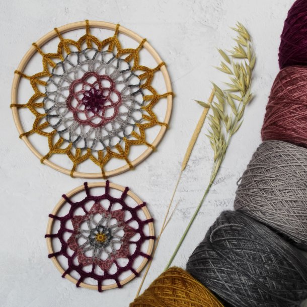Gin and Tonic Crochet Mandala Kit - Plum and Mustard