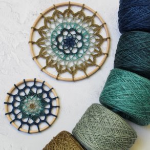 Gin and Tonic Crochet Mandala Kit - Mossy Blues