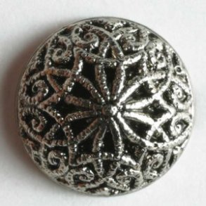 Antikk mnstret slvknapp liten