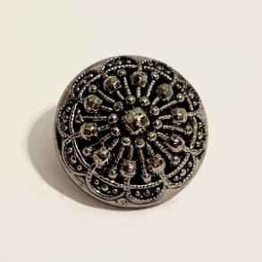 Antikk mnstret slvknapp stor