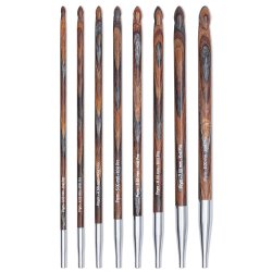 Knitpro Natural - Tunisisk heklepinnesett m/etui 3,5 - 8,0 mm