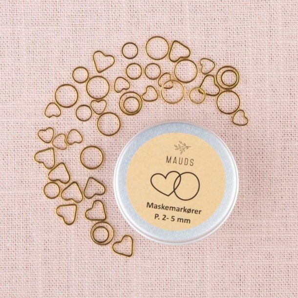 Maskemarkrer - Hjerter og ringer (liten)