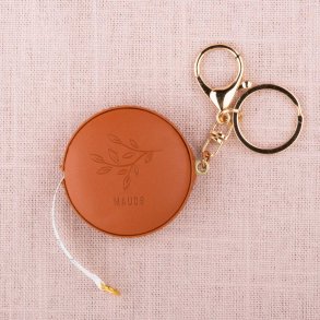 Rullemlbnd m/nkkelring og karabinkrok (Whiskey)