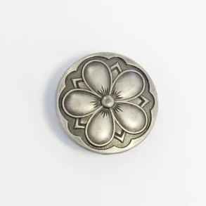 Metallknapp Blomst