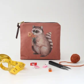 Milo the Raccoon - Zipper Pouch