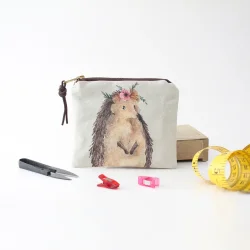 Nikki the Hedgehog - Zipper Pouch