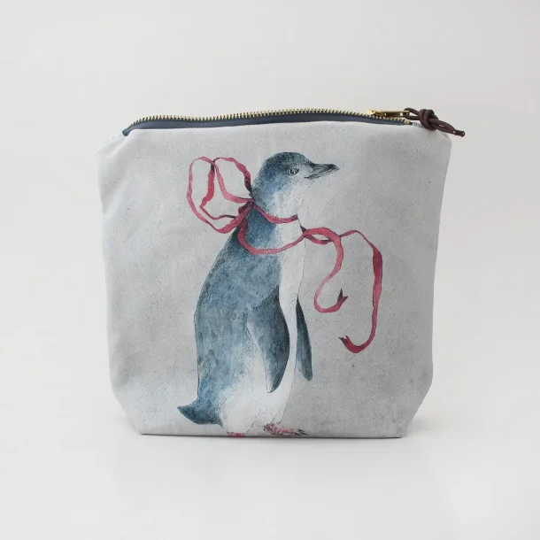 Penny the Penguin - Large Zipper Pouch