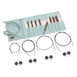 Knitpro Natural - Rundpinnesett m/etui 3,5 - 8,0 mm