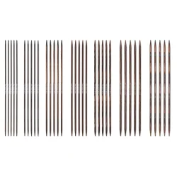 Knitpro Natural - Settpinner Sett m/etui 2,0 - 4,5 mm (20 cm)