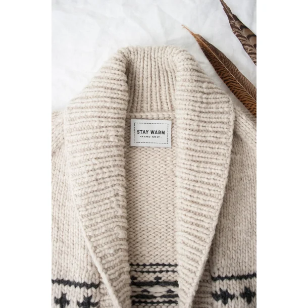 "Stay Warm" - 4 stk vevde merkelapper