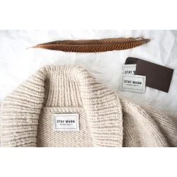 "Stay Warm" - 4 stk vevde merkelapper