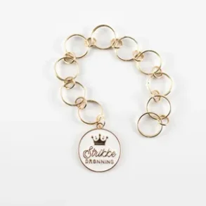 Strikkefisk Strikkedronning - Hvit