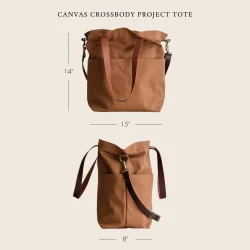 Canvas Crossbody Project Tote