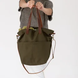 Canvas Crossbody Project Tote