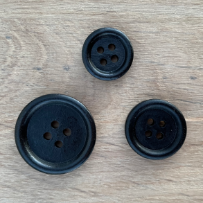 Svarte treknapper (kant)