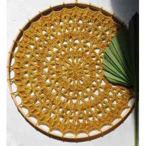 Vera Crochet hoop Kit - Mustard