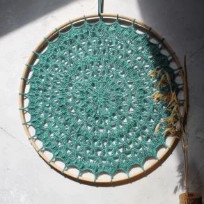 Vera Crochet hoop Kit - Turquoise