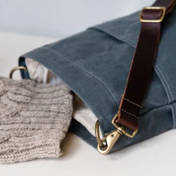 Waxed Canvas Bucket Bag