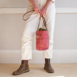 Waxed Canvas Bucket Bag