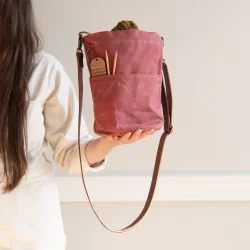 Waxed Canvas Bucket Bag