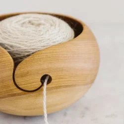 Wooden Yarn Bowl - Ash