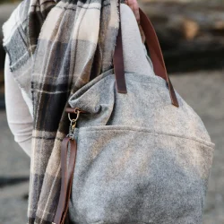 Wool Crossbody Project Tote
