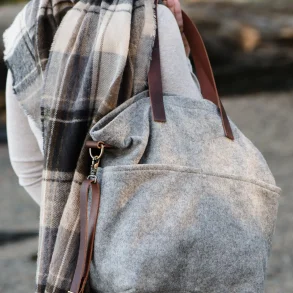Wool Crossbody Project Tote