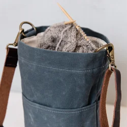 Waxed Canvas Bucket Bag